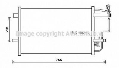AVA QUALITY COOLING mz5242d -  Конденсатор, кондиционер